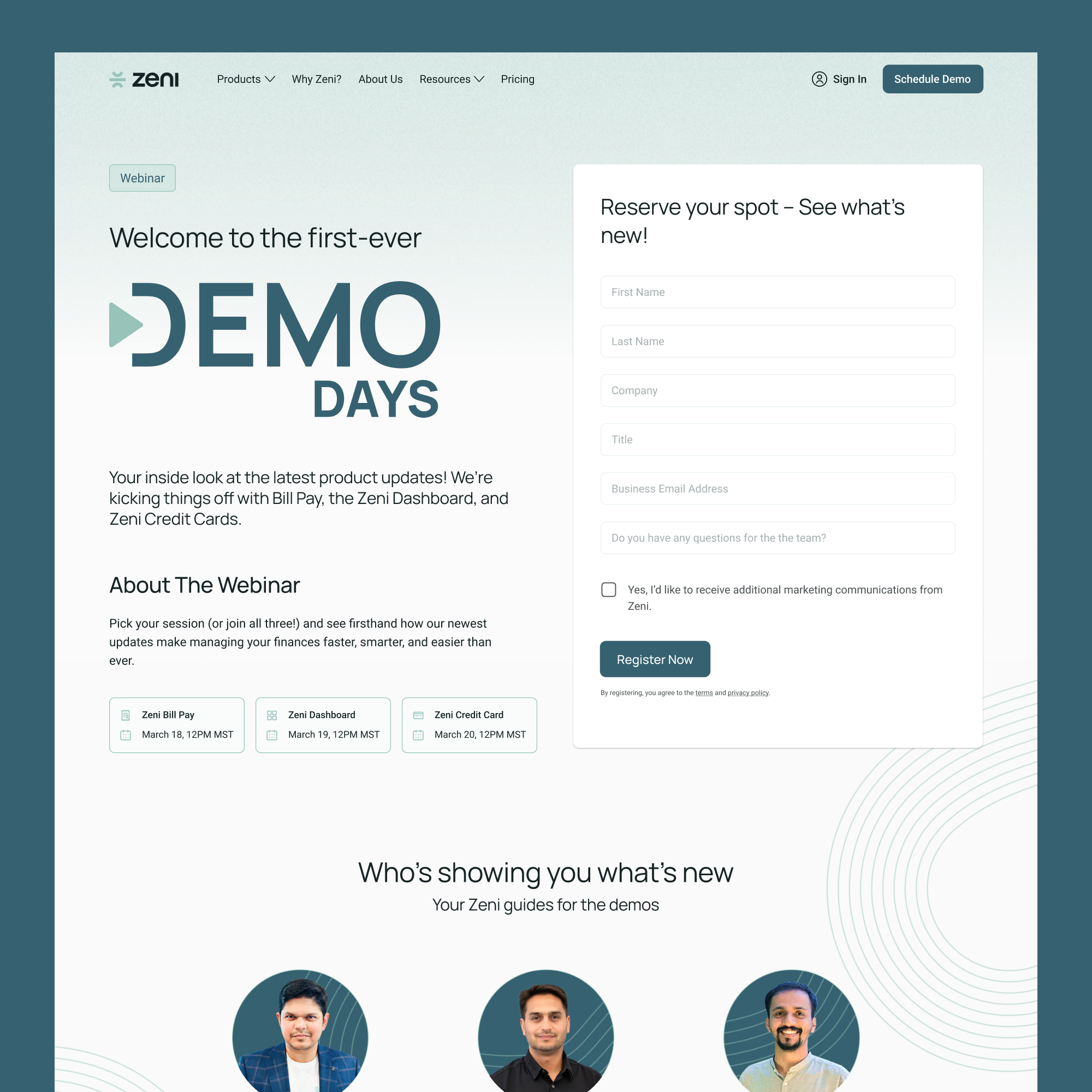 Zeni dashboard 3